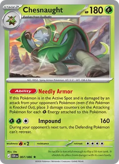 Chesnaught — Chaos Rising #007, 2026. Illustrated by Uta.