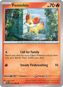 Fennekin — Chaos Rising #011, 2026. Illustrated by saino misaki.