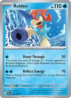 Keldeo — Chaos Rising #019, 2026. Illustrated by Mitsuhiro Arita.