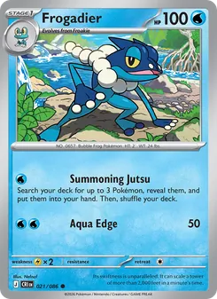 Frogadier — Chaos Rising #021, 2026. Illustrated by Nelnal.