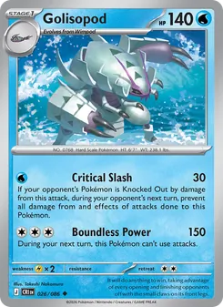 Golisopod — Chaos Rising #026, 2026. Illustrated by Takeshi Nakamura.
