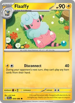 Flaaffy — Chaos Rising #028, 2026. Illustrated by miki kudo.