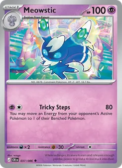 Meowstic — Chaos Rising #037, 2026. Illustrated by mingo.