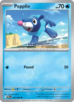 Popplio — Pitch Black #018, 2026. Illustrated by Oswaldo KATO.
