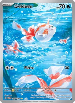 Goldeen — Pitch Black #087, 2026. Illustrated by Gemi.