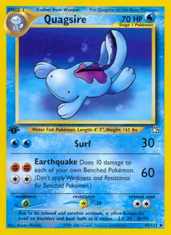Quagsire — Neo Genesis #45, 2000. Illustrated by Atsuko Nishida.