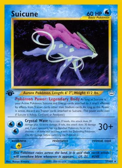 Suicune — Neo Revelation #27, 2001. Illustrated by Naoyo Kimura.