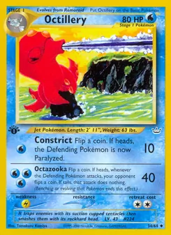 Octillery — Neo Revelation #34, 2001. Illustrated by Tomokazu Komiya.