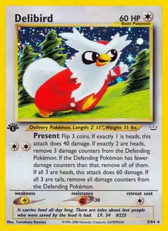 Delibird — Neo Revelation #5, 2001. Illustrated by Tomokazu Komiya.