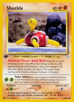 Shuckle — Neo Revelation #51, 2001. Illustrated by Yuka Morii.