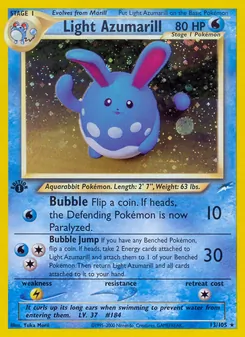 Light Azumarill — Neo Destiny #13, 2002. Illustrated by Yuka Morii.