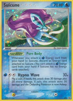 Suicune — Nintendo Black Star Promos #30, 2003. Illustrated by Atsuko Nishida.