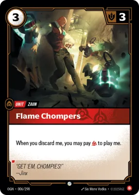 Flame Chompers, Riftbound card OGN-006/298 from Origins