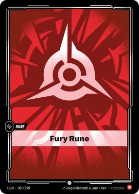 Fury Rune, Riftbound card OGN-007/298 from Origins