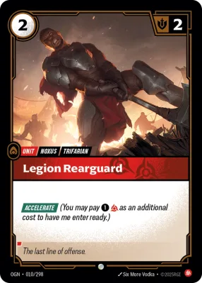 Legion Rearguard, Riftbound card OGN-010/298 from Origins