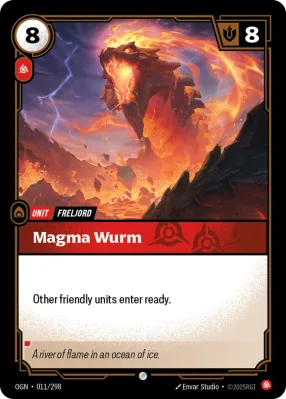 Magma Wurm, Riftbound card OGN-011/298 from Origins