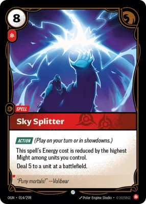 Sky Splitter, Riftbound card OGN-014/298 from Origins