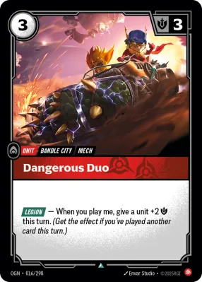 Dangerous Duo, Riftbound card OGN-016/298 from Origins