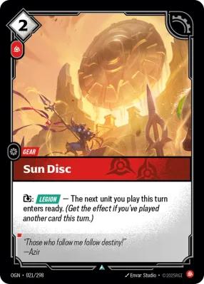 Sun Disc, Riftbound card OGN-021/298 from Origins