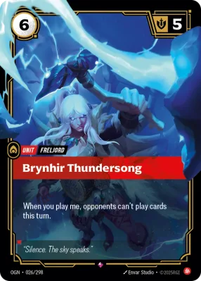 Brynhir Thundersong, Riftbound card OGN-026/298 from Origins