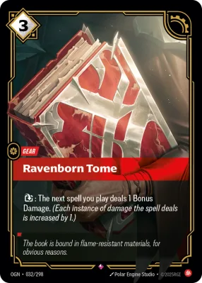 Ravenborn Tome, Riftbound card OGN-032/298 from Origins