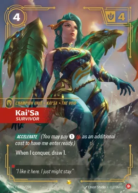 Kai'Sa, Riftbound card OGN-039a/298 from Origins