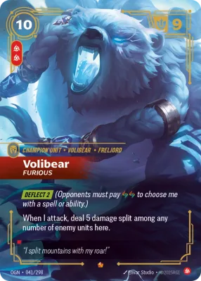 Volibear, Riftbound card OGN-041/298 from Origins
