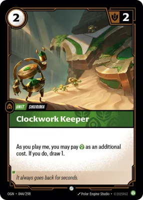 Clockwork Keeper, Riftbound card OGN-044/298 from Origins