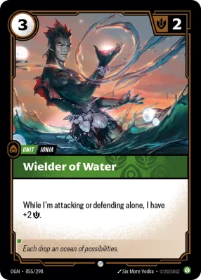 Wielder of Water, Riftbound card OGN-055/298 from Origins