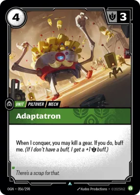 Adaptatron, Riftbound card OGN-056/298 from Origins