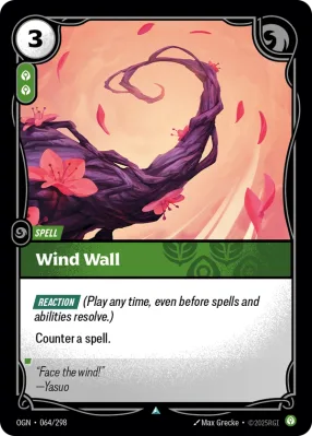Wind Wall, Riftbound card OGN-064/298 from Origins