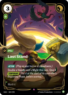 Last Stand, Riftbound card OGN-069/298 from Origins