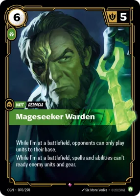 Mageseeker Warden, Riftbound card OGN-070/298 from Origins