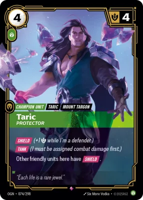 Taric, Riftbound card OGN-074/298 from Origins