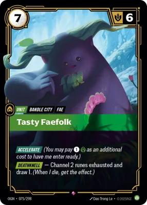 Tasty Faefolk, Riftbound card OGN-075/298 from Origins