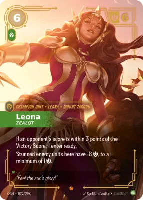 Leona, Riftbound card OGN-079/298 from Origins