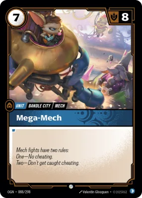 Mega-Mech, Riftbound card OGN-088/298 from Origins