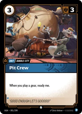 Pit Crew, Riftbound card OGN-091/298 from Origins