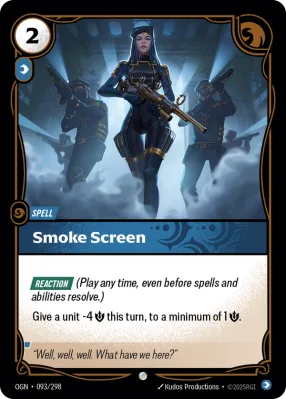 Smoke Screen, Riftbound card OGN-093/298 from Origins
