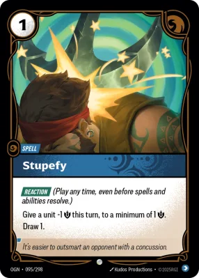 Stupefy, Riftbound card OGN-095/298 from Origins