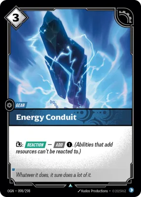 Energy Conduit, Riftbound card OGN-098/298 from Origins