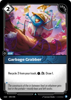 Garbage Grabber, Riftbound card OGN-099/298 from Origins