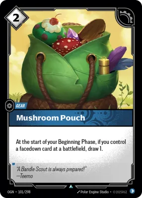 Mushroom Pouch, Riftbound card OGN-101/298 from Origins