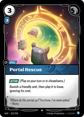 Portal Rescue, Riftbound card OGN-102/298 from Origins