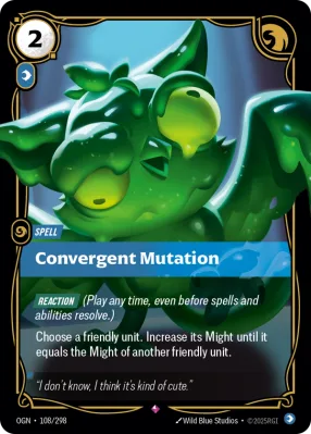 Convergent Mutation, Riftbound card OGN-108/298 from Origins