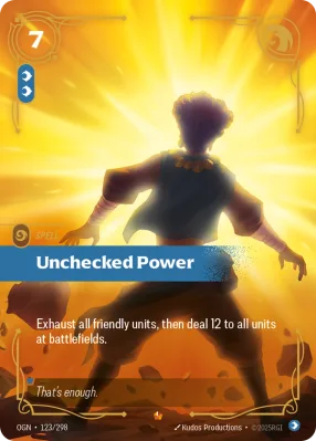 Unchecked Power, Riftbound card OGN-123/298 from Origins