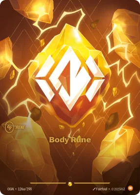Body Rune, Riftbound card OGN-126a/298 from Origins