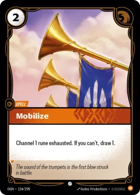 Mobilize, Riftbound card OGN-134/298 from Origins