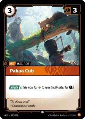 Pakaa Cub, Riftbound card OGN-135/298 from Origins