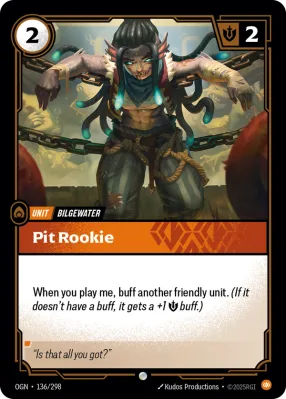 Pit Rookie, Riftbound card OGN-136/298 from Origins